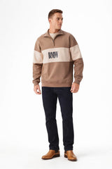 RM Williams Heritage 1/4 Zip Sweatshirt Mud Northern Ireland Belfast