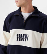 RM Williams Heritage 1/4 Zip Sweatshirt Navy Northern Ireland Belfast