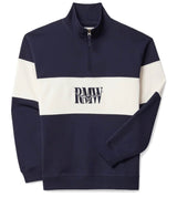 RM Williams Heritage 1/4 Zip Sweatshirt Navy Northern Ireland Belfast
