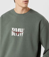 RM Williams Heritage Crew Sweatshirt Green Northern Ireland Belfast