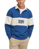 RM Williams Heritage Panel Rugby Top Mid Blue Northern Ireland Belfast