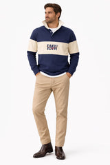 RM Williams Heritage Rugby Top Navy Northern Ireland Belfast