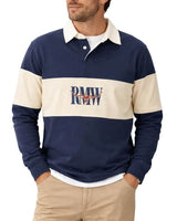 RM Williams Heritage Rugby Top Navy Northern Ireland Belfast