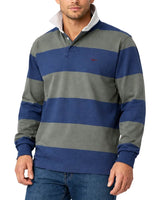 RM Williams Jones Stripe Rugby Top Ensign Blue Northern Ireland