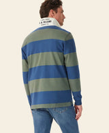 RM Williams Jones Stripe Rugby Top Ensign Blue Northern Ireland