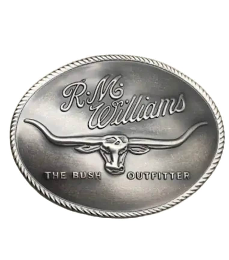 RM Williams Logo Buckle Antique Silver Northern Ireland Belfast