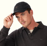 RM Williams Longhorn Twill Baseball Cap Black Northern Ireland Belfast