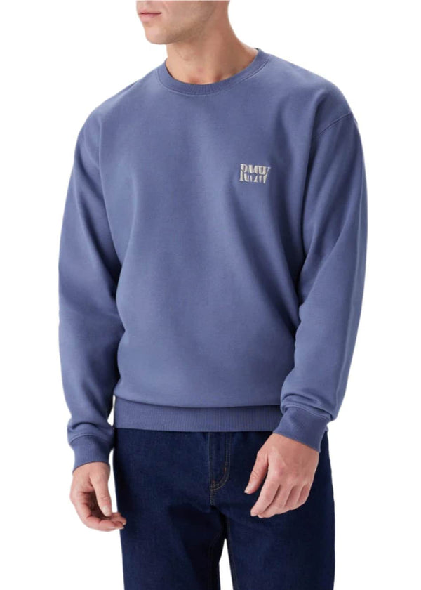 RM Williams Mens Branded Crew Sweatshirt Blue Northern Ireland Belfast