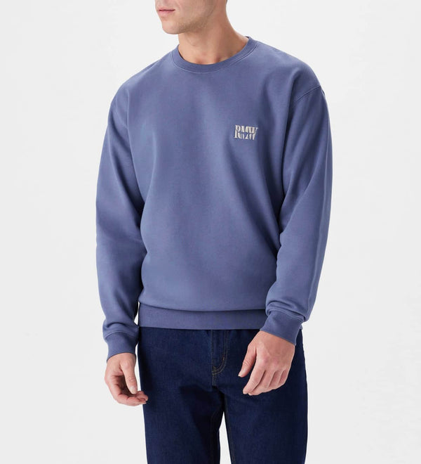 RM Williams Mens Branded Crew Sweatshirt Blue Northern Ireland Belfast
