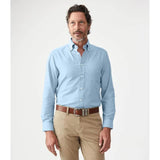 RM Williams Mens Collins Button Down Shirt Light Blue Northern