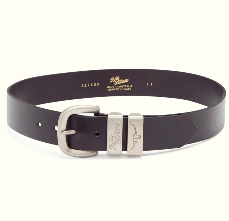 RM Williams Mens Drover Belt Black Northern Ireland Belfast