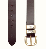 RM Williams Mens Drover Belt Chestnut / Gold Northern Ireland Belfast