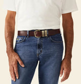 RM Williams Mens Drover Belt Mid Brown Northern Ireland Belfast