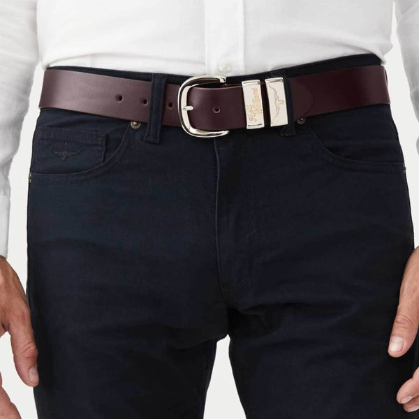 RM Williams Mens Jerrawa Belt Chestnut Northern Ireland Belfast