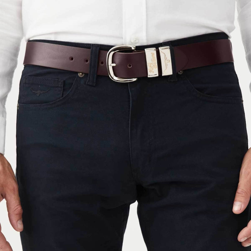 RM Williams Mens Jerrawa Belt Chestnut Northern Ireland Belfast