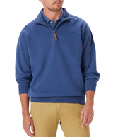 RM Williams Mens Mulyungarie Half Zip Sweatshirt Blue Marl Northern