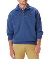 RM Williams Mens Mulyungarie Half Zip Sweatshirt Blue Marl Northern