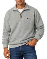 RM Williams Mulyungarie Half Zip Sweatshirt Grey Marl Northern