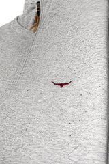 RM Williams Mulyungarie Half Zip Sweatshirt Grey Marl Northern
