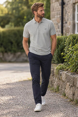 RM Williams Rod Polo Shirt Grey Marle Northern Ireland Belfast