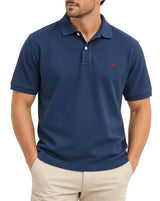 RM Williams Rod Polo Shirt Worker Blue Northern Ireland Belfast