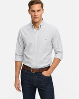 RM Williams Stanley Regular Oxford Shirt Navy/White Northern Ireland