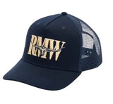 RM Williams Steershead Trucker Cap Washed Navy Northern Ireland