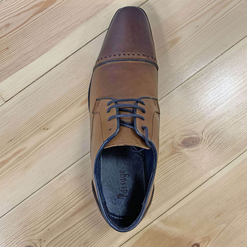 Roberto Gallio Passage Jonah Tan Leather Formal Shoes