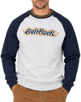 Saltrock Heritage Logo Raglan Classic Sweatshirt Grey Northern