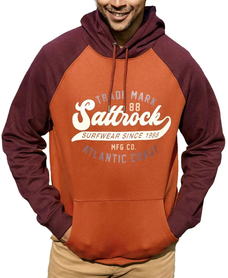 Saltrock Homerun Raglan Hoodie Pop Red Northern Ireland Belfast