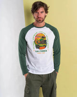 Saltrock Mens Atlantic Adventure Long Sleeve T-Shirt Dark Green