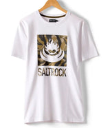 Saltrock Mens Camo Leaf Flame T-Shirt White Northern Ireland Belfast