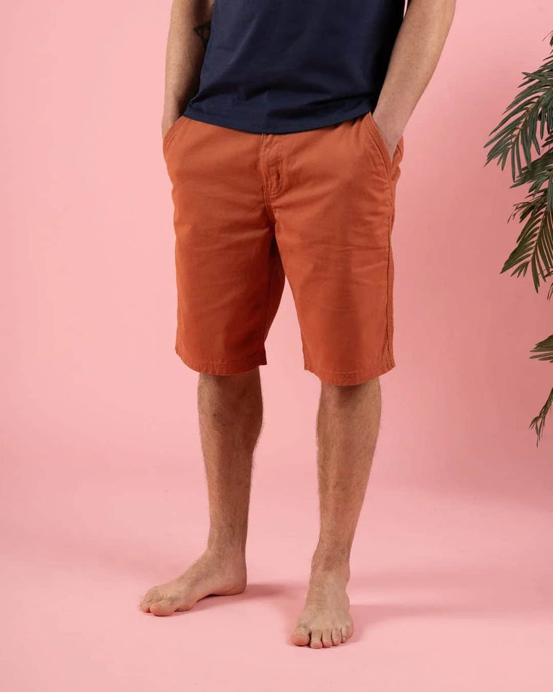 Saltrock Mens Chino Shorts Dark Orange Northern Ireland Belfast