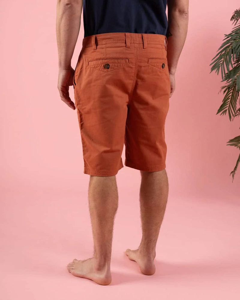 Saltrock Mens Chino Shorts Dark Orange Northern Ireland Belfast