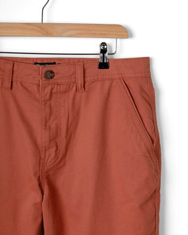 Saltrock Mens Chino Shorts Dark Orange Northern Ireland Belfast