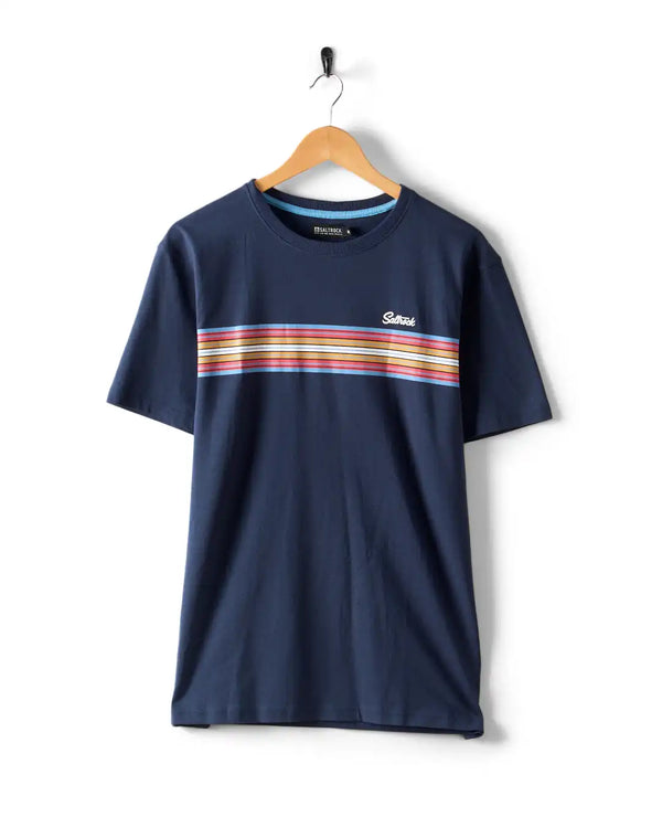 Saltrock Mens Classic Stripe T-Shirt Blue Dress Navy Northern Ireland