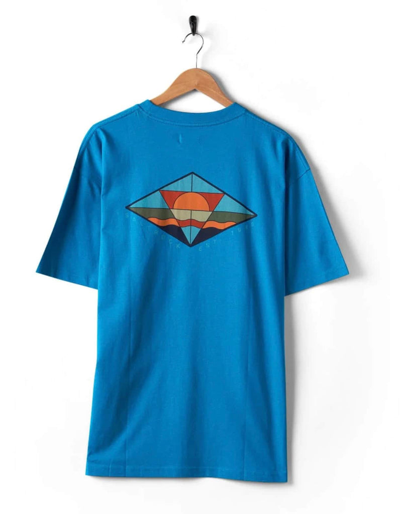 Saltrock Mens Dimensions T-Shirt Blue Northern Ireland Belfast