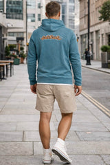 Saltrock Mens Heritage Logo Hoodie Blue Northern Ireland Belfast