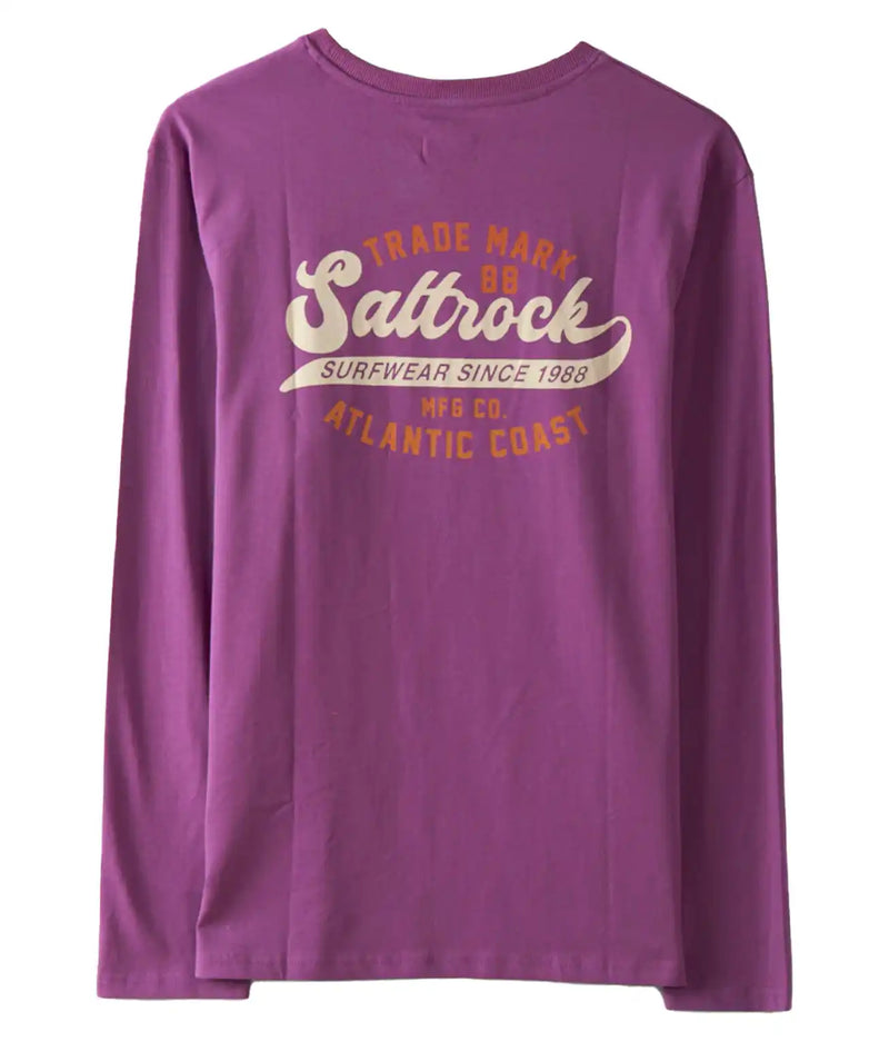 Saltrock Mens Home Run Long Sleeve T-Shirt Purple Northern Ireland