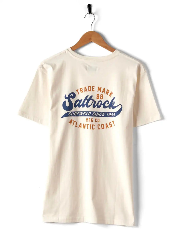 Saltrock Mens Home Run SS T-Shirt Cream Northern Ireland Belfast