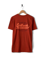 Saltrock Mens Home Run SS T-Shirt Dark Red Northern Ireland Belfast