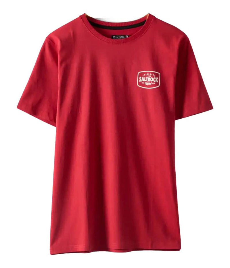 Saltrock Mens Jungle Wanderer T-Shirt Red Northern Ireland Belfast