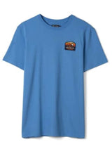 Saltrock Mens Last Light Mountain T-Shirt Bright Blue Northern