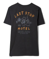 Saltrock Mens Last Stop Motel T - Shirt Dark Grey Northern Ireland