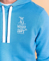 Saltrock Mens Lost Ships Pop Hoodie Light Blue Northern Ireland