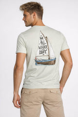 Saltrock Mens Lost Ships T-Shirt Light Green Northern Ireland Belfast