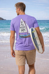 Saltrock Mens Lost Ships T-Shirt Purple Northern Ireland Belfast