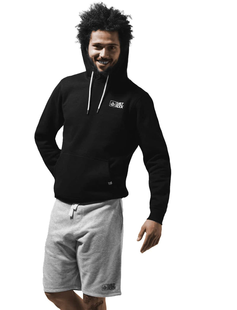 Saltrock Mens Original Pop Hoodie Black Northern Ireland Belfast