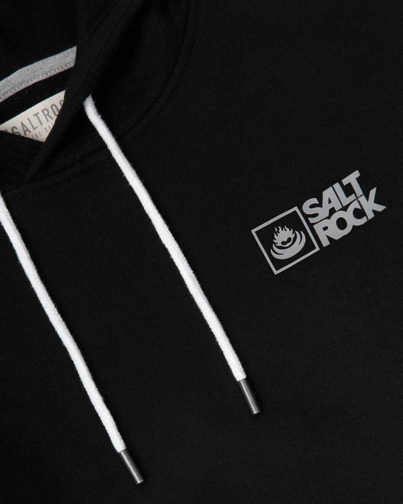 Saltrock Mens Original Pop Hoodie Black Northern Ireland Belfast