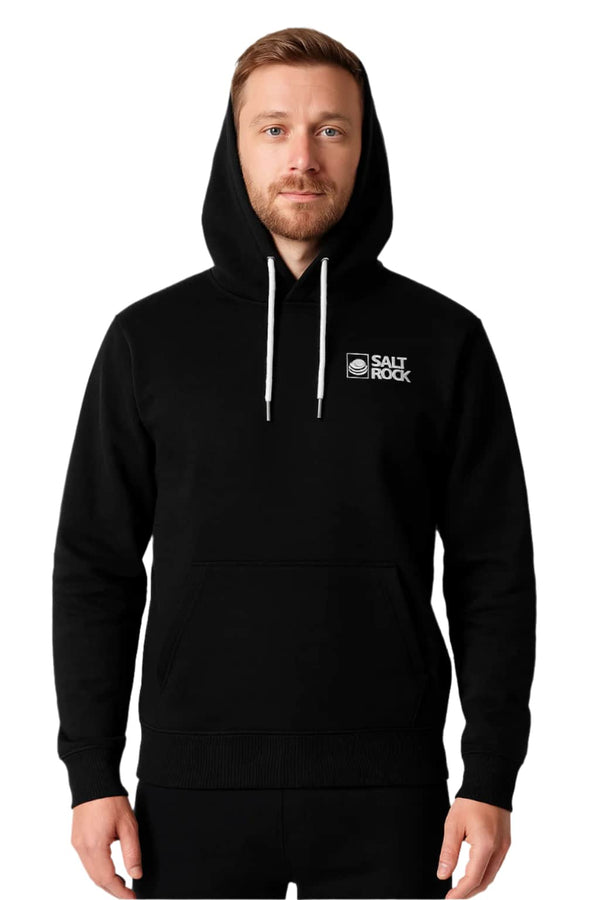 Saltrock Mens Original Pop Hoodie Black Northern Ireland Belfast